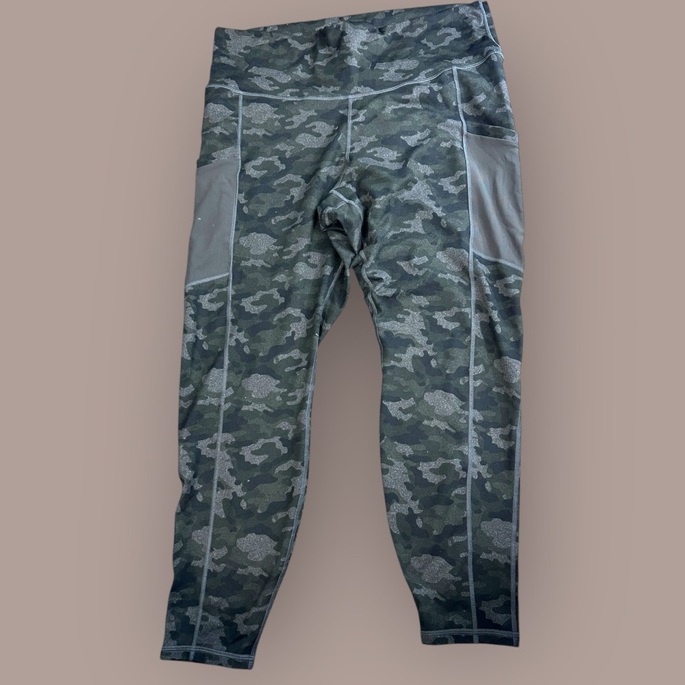 Fabletics Camouflage Leggings with Side Pockets